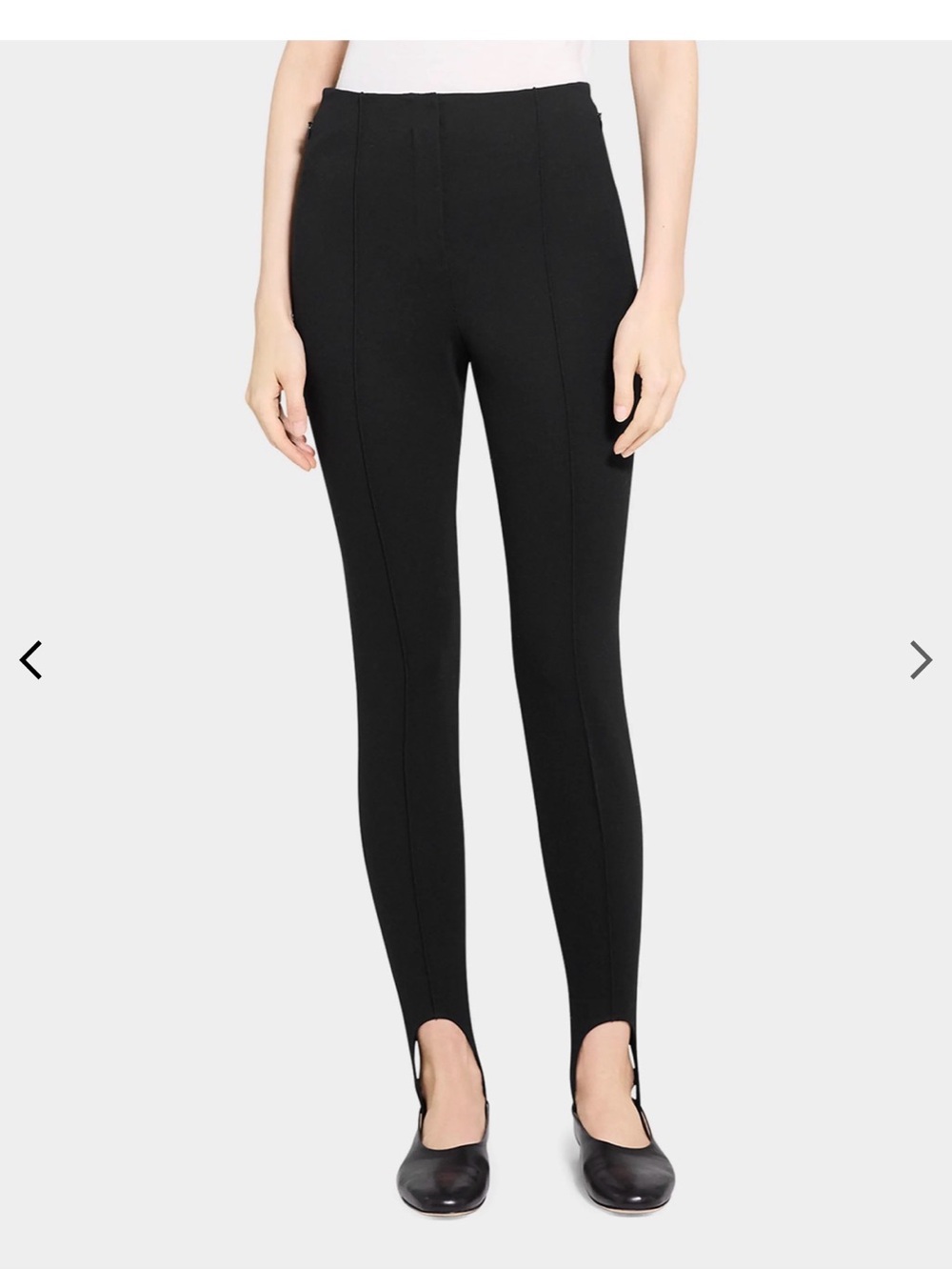 Theory Black Women’s Stirrup Dress Pants